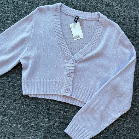 Lavender Cardigan - Picture 2 of 3